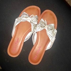 2/$20 New Pink & Pepper Thong Sandals